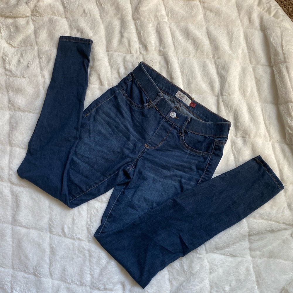Cute Blue skinny leggings jeans, zize small.